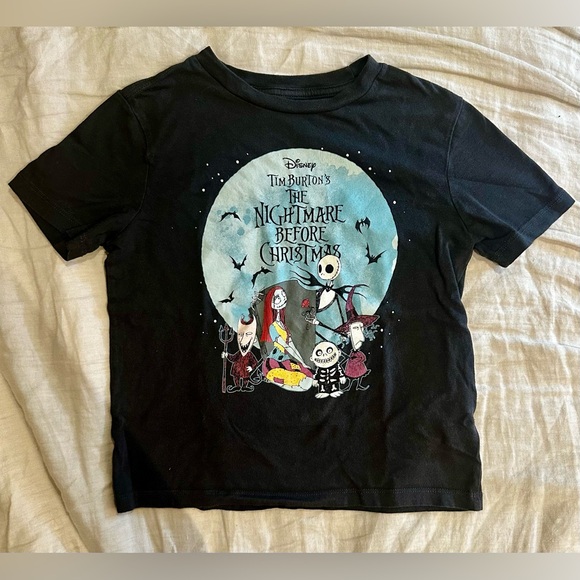 The nightmare before Christmas black t-shirts with print - Picture 1 of 5